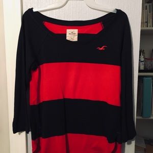 3/4 sleeve hollister shirt